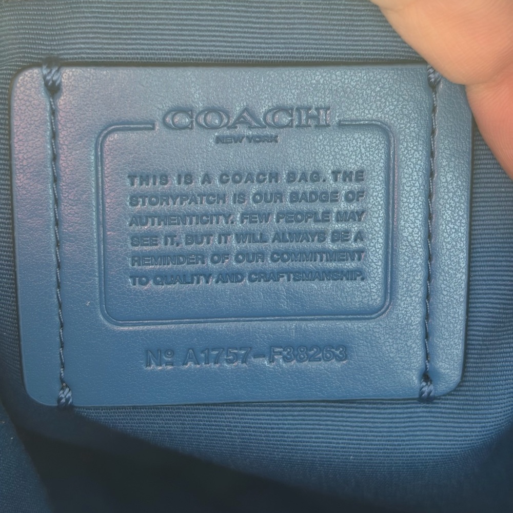 Blue Coach Mini Charlie Backpack F38263 - Picture 6 of 10